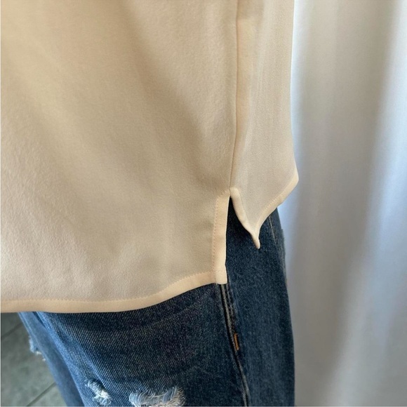 Vintage Eileen Fisher 100% SILK Cream tank top Petite Medium. - Picture 4 of 8